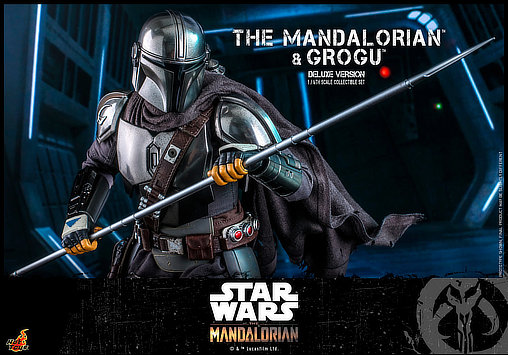 Star Wars - The Mandalorian: Mandalorian und Grogu - Deluxe, 1/6 Figur von Hot Toys