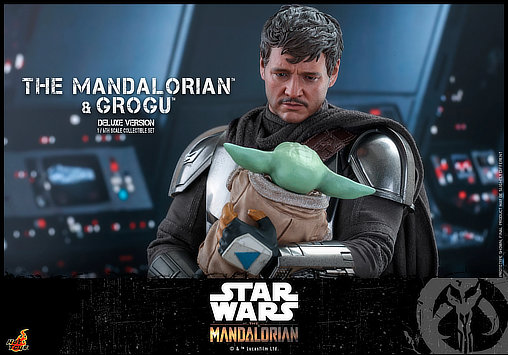 Star Wars - The Mandalorian: Mandalorian und Grogu - Deluxe, 1/6 Figur von Hot Toys
