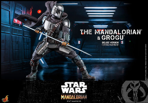 Star Wars - The Mandalorian: Mandalorian und Grogu - Deluxe, 1/6 Figur von Hot Toys