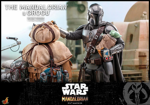 Star Wars - The Mandalorian: Mandalorian und Grogu - Deluxe, 1/6 Figur von Hot Toys