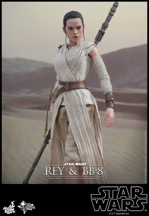 Star Wars - Episode VII - The Force Awakens: Rey und BB-8, 1/6 Figur von Hot Toys