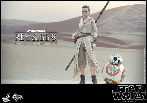 Star Wars - Episode VII - The Force Awakens: Rey und BB-8, 1/6 Figur von Hot Toys