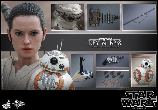 Star Wars - Episode VII - The Force Awakens: Rey und BB-8, 1/6 Figur von Hot Toys