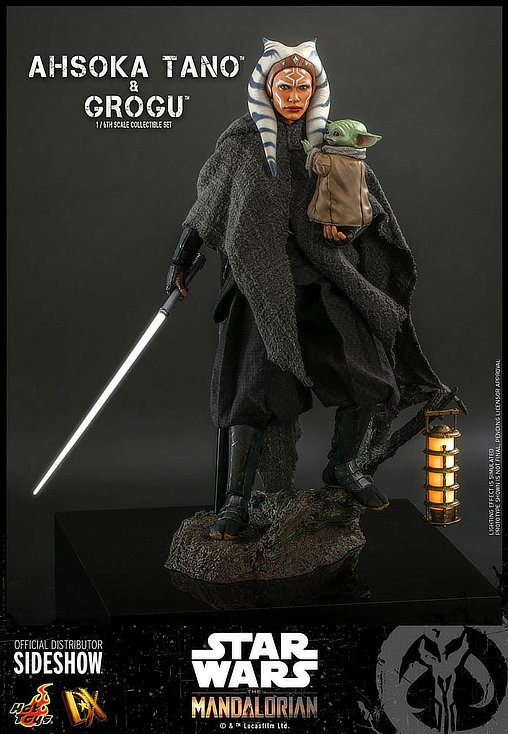 Star Wars - The Mandalorian: Ahsoka Tano und Grogu, 1/6 Figur von Hot Toys