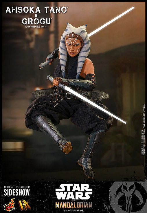Star Wars - The Mandalorian: Ahsoka Tano und Grogu, 1/6 Figur von Hot Toys