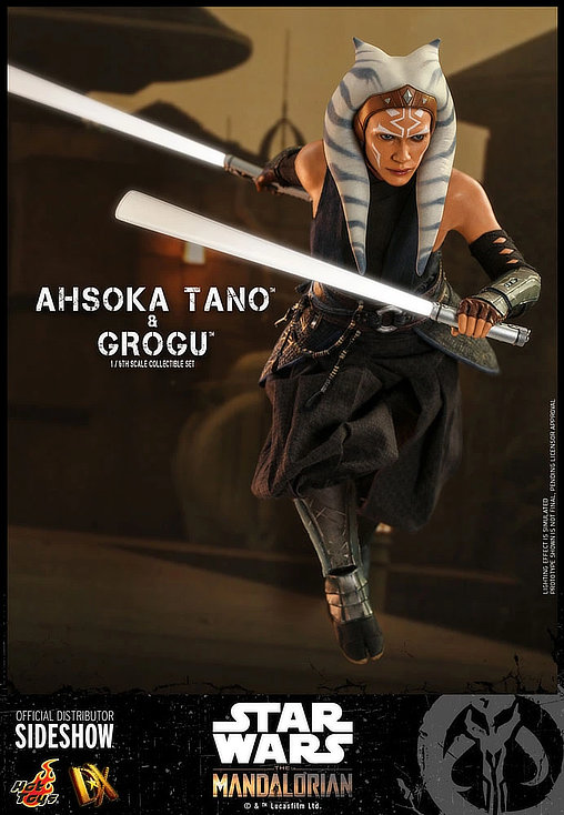 Star Wars - The Mandalorian: Ahsoka Tano und Grogu, 1/6 Figur von Hot Toys