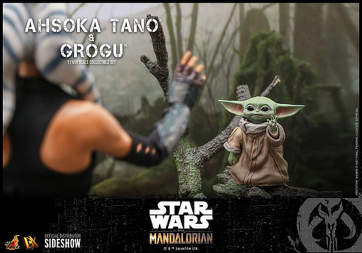 Star Wars - The Mandalorian: Ahsoka Tano und Grogu, 1/6 Figur von Hot Toys