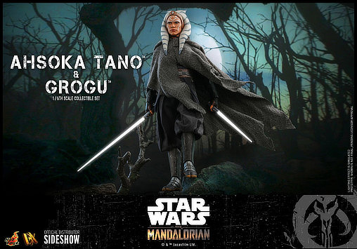 Star Wars - The Mandalorian: Ahsoka Tano und Grogu, 1/6 Figur von Hot Toys