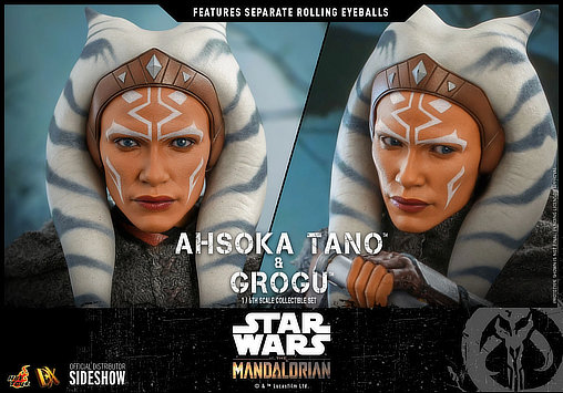 Star Wars - The Mandalorian: Ahsoka Tano und Grogu, 1/6 Figur von Hot Toys