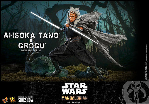 Star Wars - The Mandalorian: Ahsoka Tano und Grogu, 1/6 Figur von Hot Toys