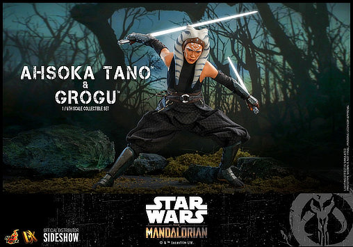 Star Wars - The Mandalorian: Ahsoka Tano und Grogu, 1/6 Figur von Hot Toys
