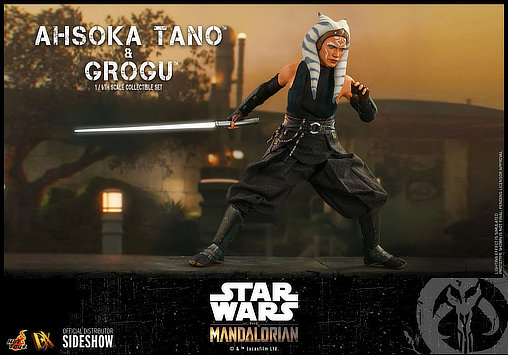 Star Wars - The Mandalorian: Ahsoka Tano und Grogu, 1/6 Figur von Hot Toys