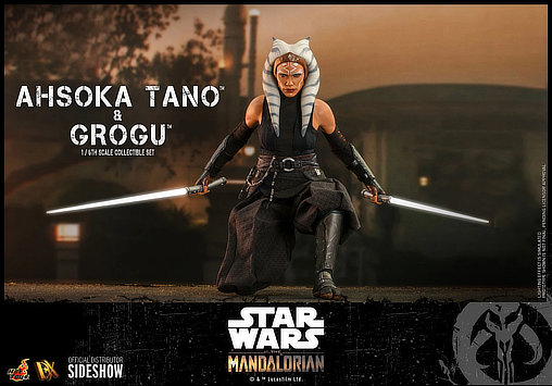 Star Wars - The Mandalorian: Ahsoka Tano und Grogu, 1/6 Figur von Hot Toys