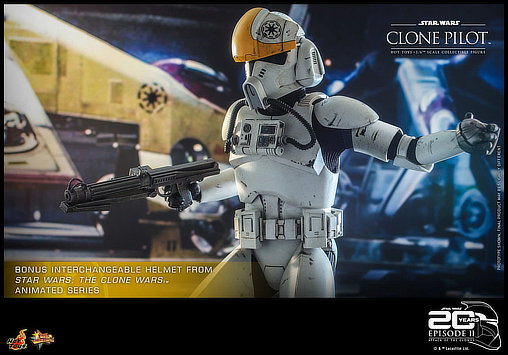 Star Wars - Episode II - Attack of the Clones: Clone Pilot, 1/6 Figur ... https://spaceart.de/produkte/sw137-clone-pilot-figur-hot-toys-star-wars.php