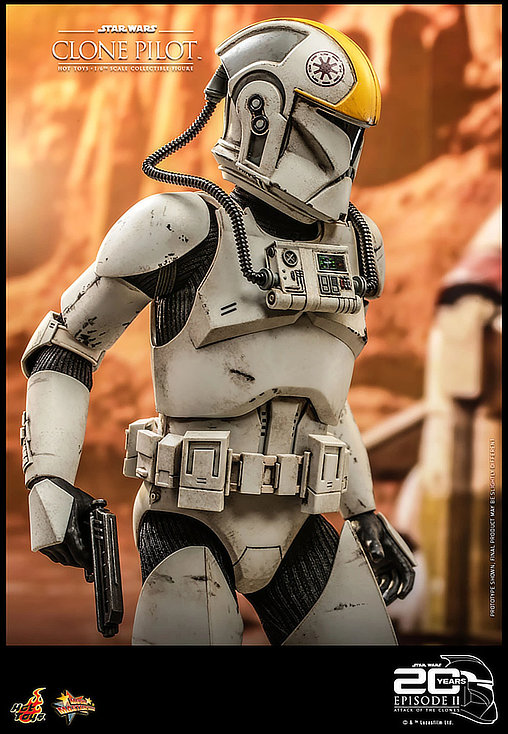 Star Wars - Episode II - Attack of the Clones: Clone Pilot, 1/6 Figur von Hot Toys
