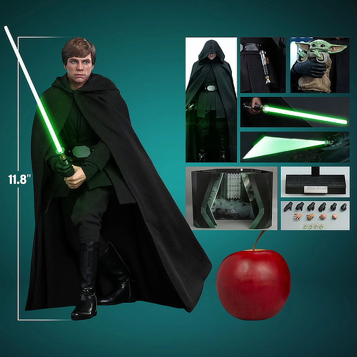 Star Wars - The Mandalorian: Luke Skywalker, 1/6 Figur von Hot Toys