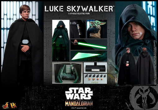 Star Wars - The Mandalorian: Luke Skywalker, 1/6 Figur von Hot Toys