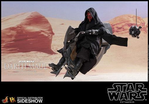 Star Wars - Episode I - The Phantom Menace: Darth Maul with Sith Speeder, 1/6 Figur von Hot Toys