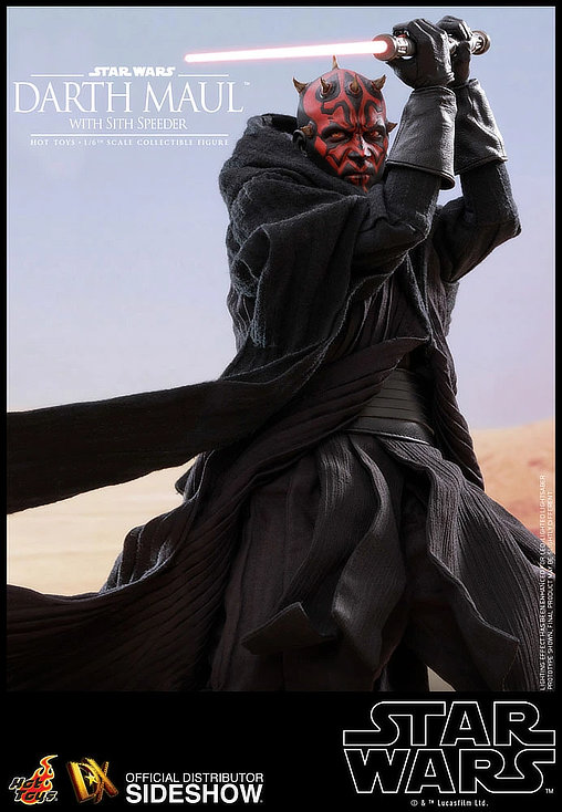 Star Wars - Episode I - The Phantom Menace: Darth Maul with Sith Speeder, 1/6 Figur von Hot Toys