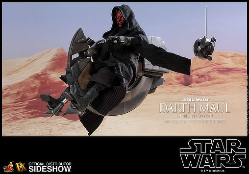 Star Wars - Episode I - The Phantom Menace: Darth Maul with Sith Speeder, 1/6 Figur von Hot Toys