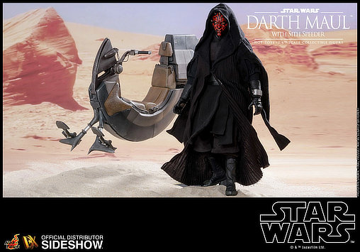 Star Wars - Episode I - The Phantom Menace: Darth Maul with Sith Speeder, 1/6 Figur von Hot Toys