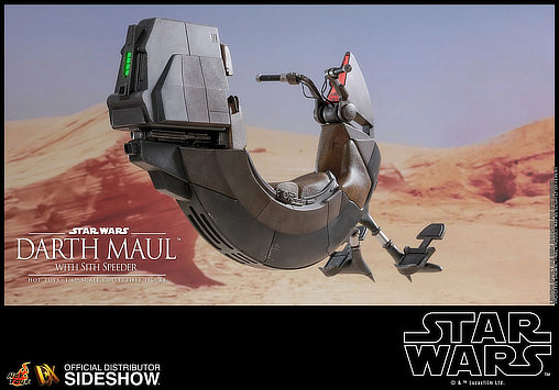 Star Wars - Episode I - The Phantom Menace: Darth Maul with Sith Speeder, 1/6 Figur von Hot Toys
