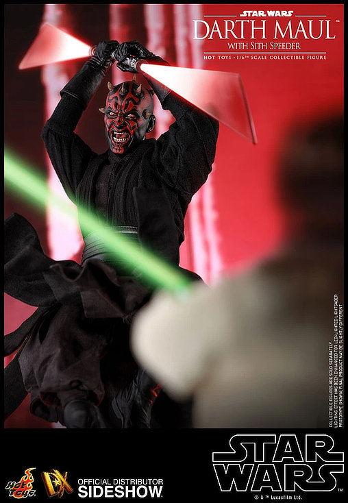 Star Wars - Episode I - The Phantom Menace: Darth Maul with Sith Speeder, 1/6 Figur von Hot Toys