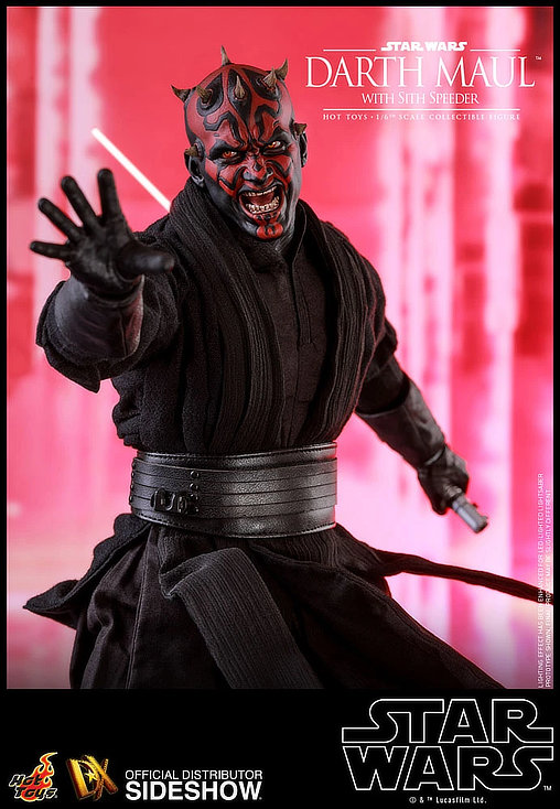 Star Wars - Episode I - The Phantom Menace: Darth Maul with Sith Speeder, 1/6 Figur von Hot Toys