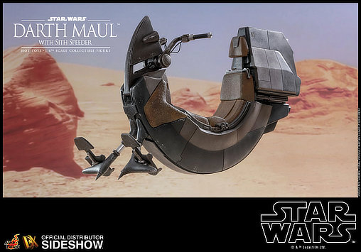 Star Wars - Episode I - The Phantom Menace: Darth Maul with Sith Speeder, 1/6 Figur von Hot Toys