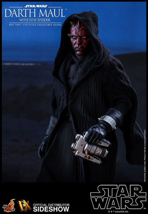 Star Wars - Episode I - The Phantom Menace: Darth Maul with Sith Speeder, 1/6 Figur von Hot Toys