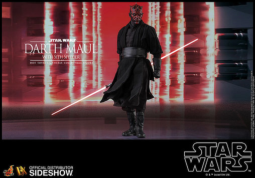 Star Wars - Episode I - The Phantom Menace: Darth Maul with Sith Speeder, 1/6 Figur von Hot Toys