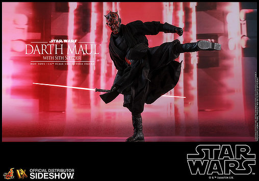 Star Wars - Episode I - The Phantom Menace: Darth Maul with Sith Speeder, 1/6 Figur von Hot Toys
