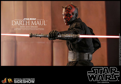 Star Wars - Episode I - The Phantom Menace: Darth Maul with Sith Speeder, 1/6 Figur von Hot Toys