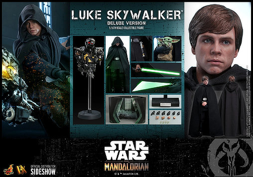 Star Wars - The Mandalorian: Luke Skywalker - Deluxe, 1/6 Figur von Hot Toys