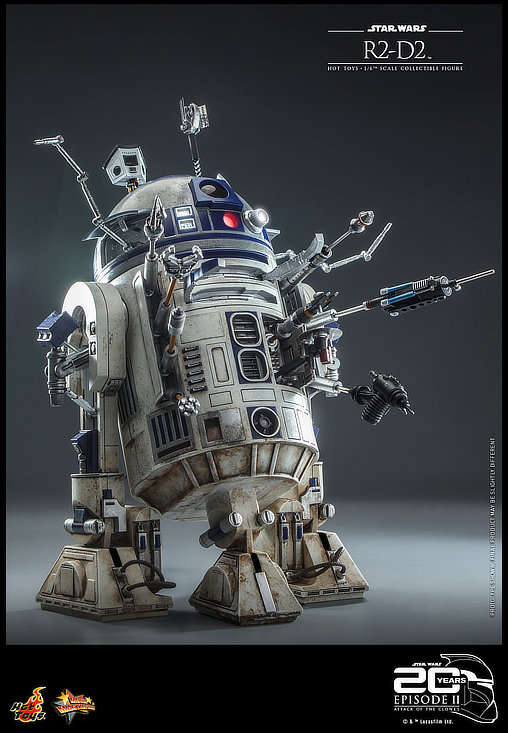 Star Wars - Episode II - Attack of the Clones: R2-D2, 1/6 Figur von Hot Toys