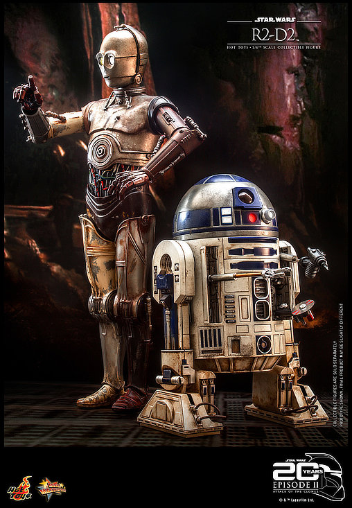 Star Wars - Episode II - Attack of the Clones: R2-D2, 1/6 Figur von Hot Toys