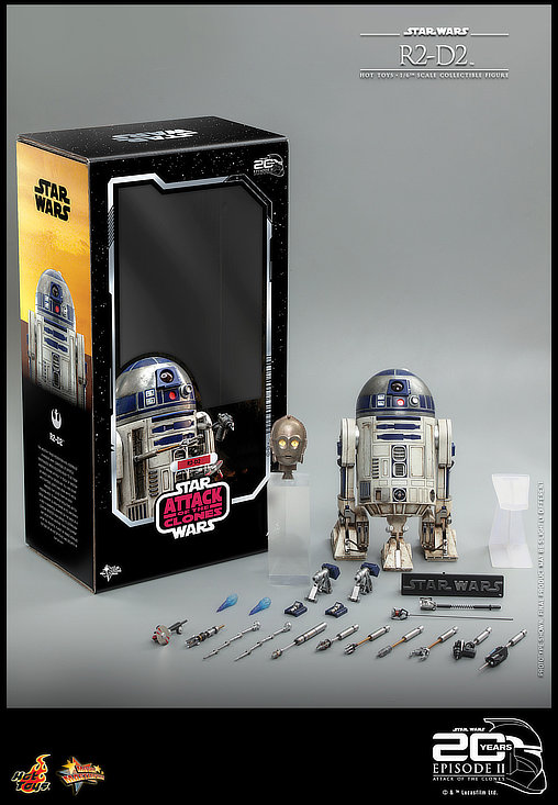 Star Wars - Episode II - Attack of the Clones: R2-D2, 1/6 Figur von Hot Toys