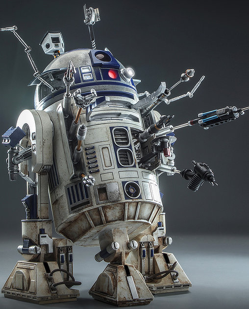 Star Wars - Episode II - Attack of the Clones: R2-D2, 1/6 Figur von Hot Toys