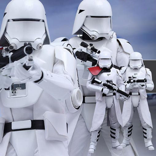 Star Wars - Episode VII - The Force Awakens: First Order Snowtroopers Set, 1/6 Figur von Hot Toys