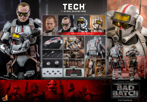 Star Wars - The Bad Batch: Tech, 1/6 Figur von Hot Toys
