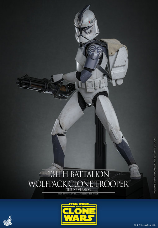Star Wars - The Clone Wars: 104th Battalion Wolfpack Clone Trooper - Deluxe, 1/6 Figur von Hot Toys