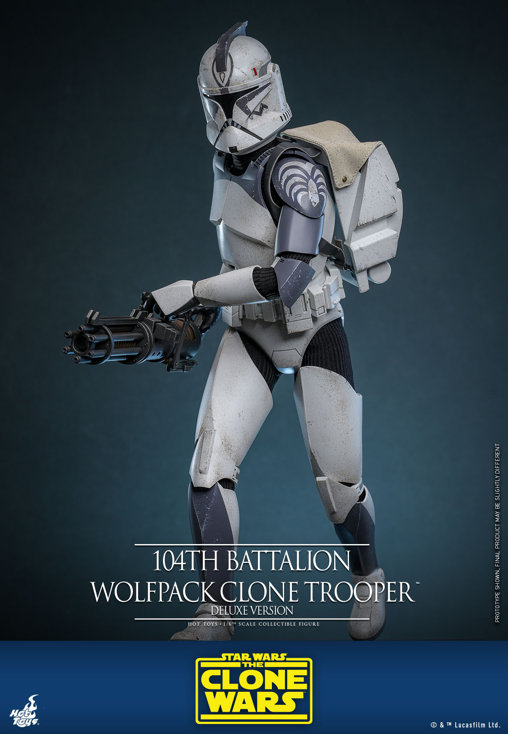 Star Wars - The Clone Wars: 104th Battalion Wolfpack Clone Trooper - Deluxe, 1/6 Figur von Hot Toys