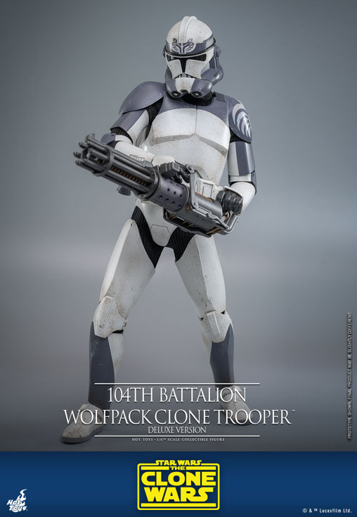 Star Wars - The Clone Wars: 104th Battalion Wolfpack Clone Trooper - Deluxe, 1/6 Figur von Hot Toys