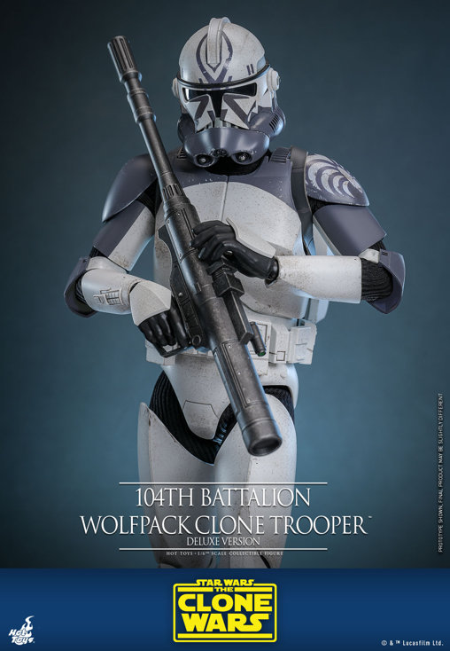 Star Wars - The Clone Wars: 104th Battalion Wolfpack Clone Trooper - Deluxe, 1/6 Figur von Hot Toys