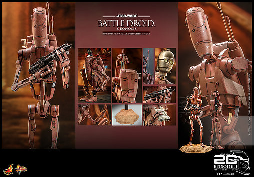 Star Wars - Episode II - Attack of the Clones: Battle Droid - Geonosis, 1/6 Figur von Hot Toys