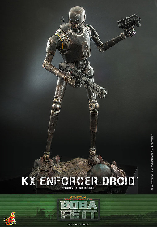 Star Wars - The Book of Boba Fett: KX Enforcer Droid, 1/6 Figur von Hot Toys