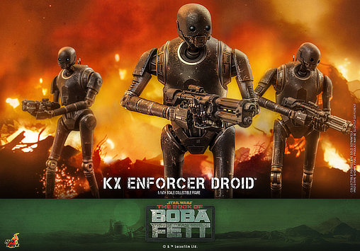 Star Wars - The Book of Boba Fett: KX Enforcer Droid, 1/6 Figur von Hot Toys