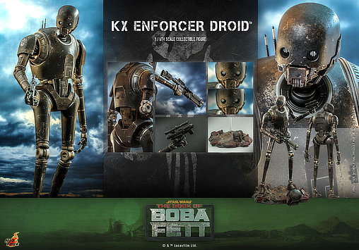 Star Wars - The Book of Boba Fett: KX Enforcer Droid, 1/6 Figur von Hot Toys