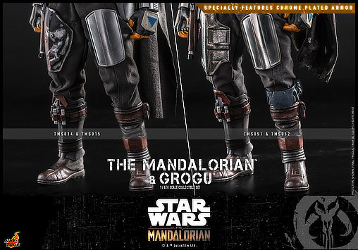 Star Wars - The Mandalorian: Mandalorian und Grogu, 1/6 Figur von Hot Toys