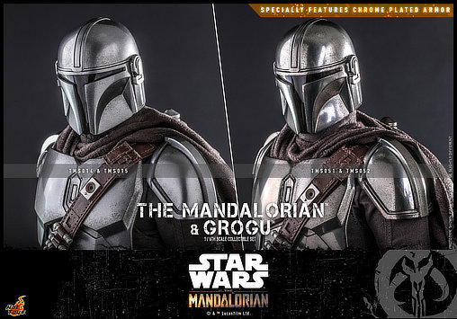 Star Wars - The Mandalorian: Mandalorian und Grogu, 1/6 Figur von Hot Toys